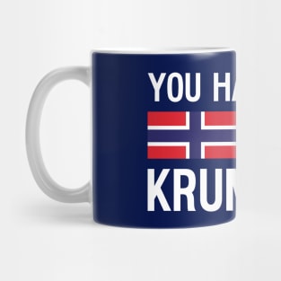 Funny Norwegian Flag Christmas Cookie Had Me at Krumkake Mug